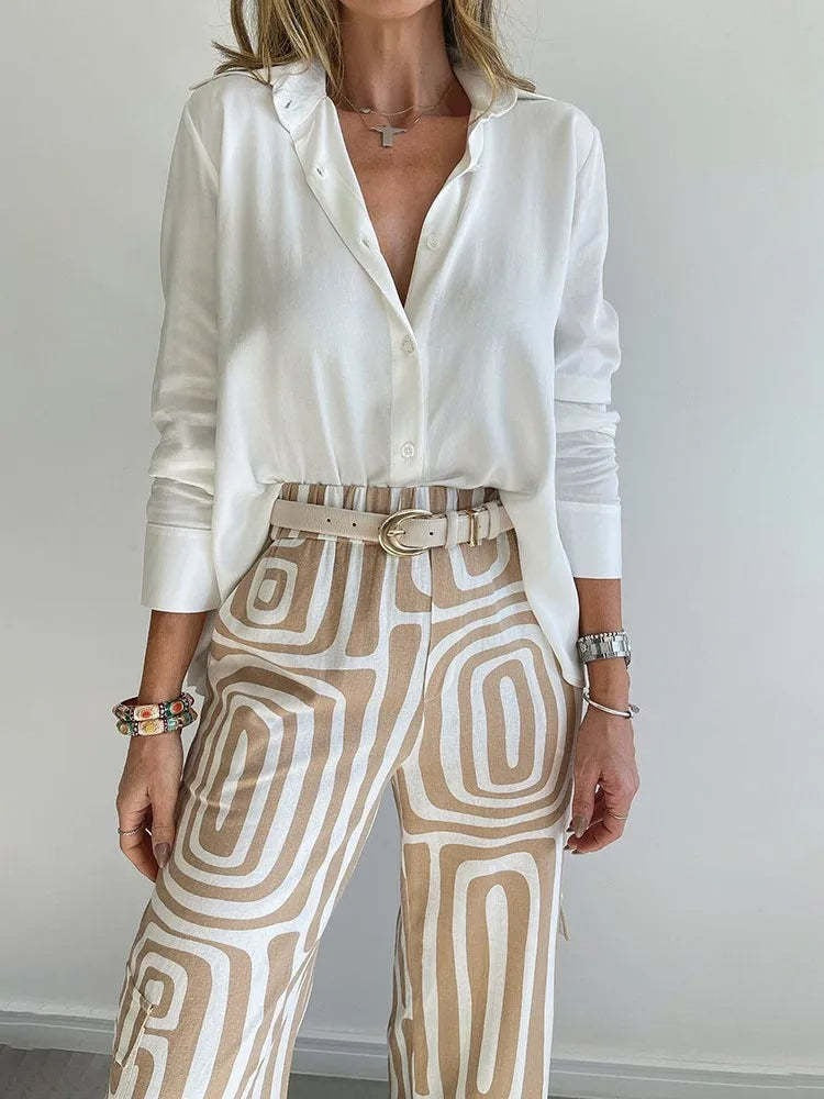 Women's Basic Long Sleeve Two Piece Set