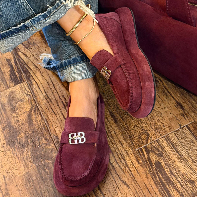 Round-toe Platform Loafers