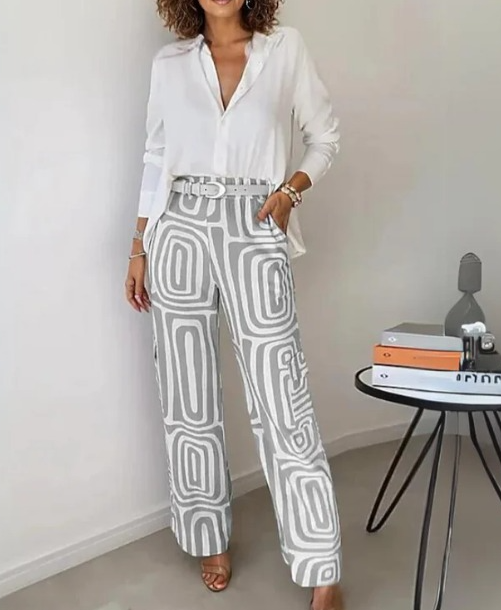 Women's Basic Long Sleeve Two Piece Set