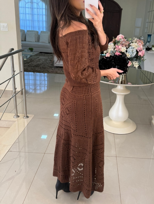 Comfy Brown Knitted Set