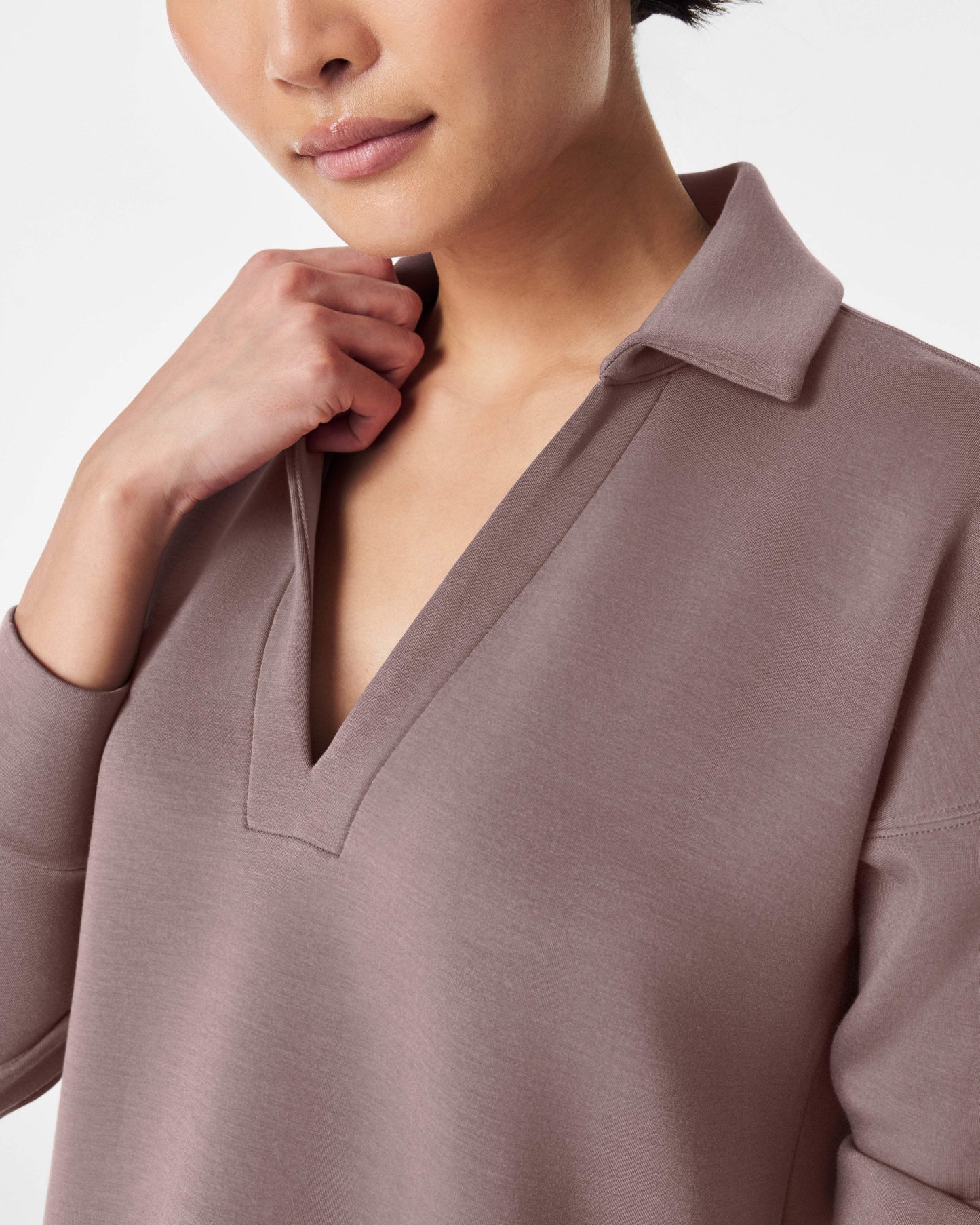 Women's Oversized Half Zip Two-piece Set