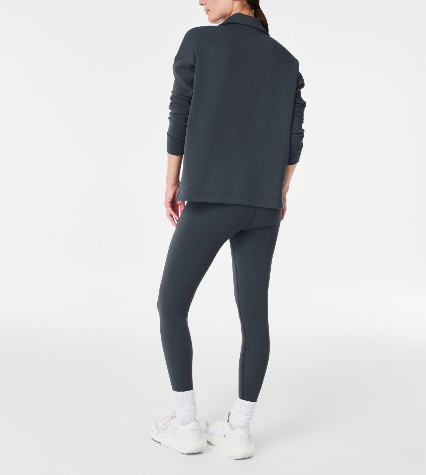 Women's Oversized Half Zip Two-piece Set