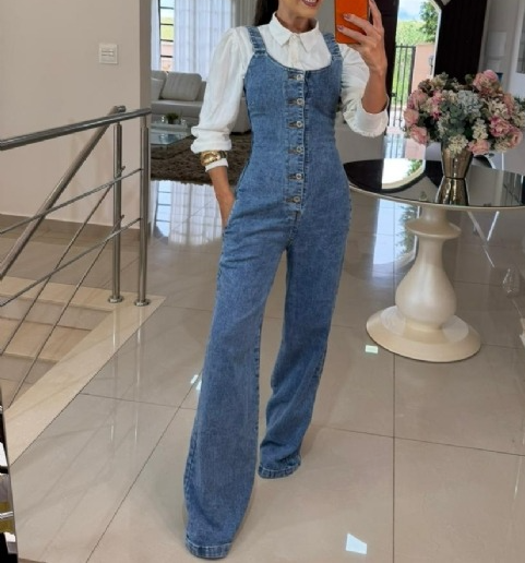 Women's Denim Jumpsuit