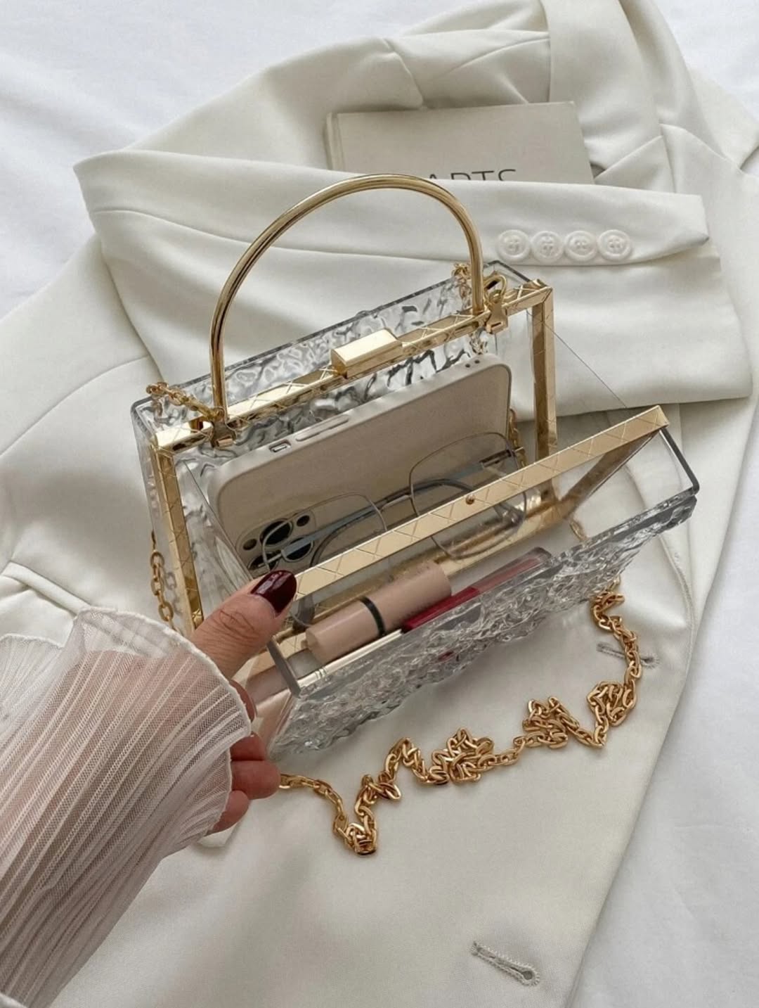 Glitter Crystal Crossbody Bag