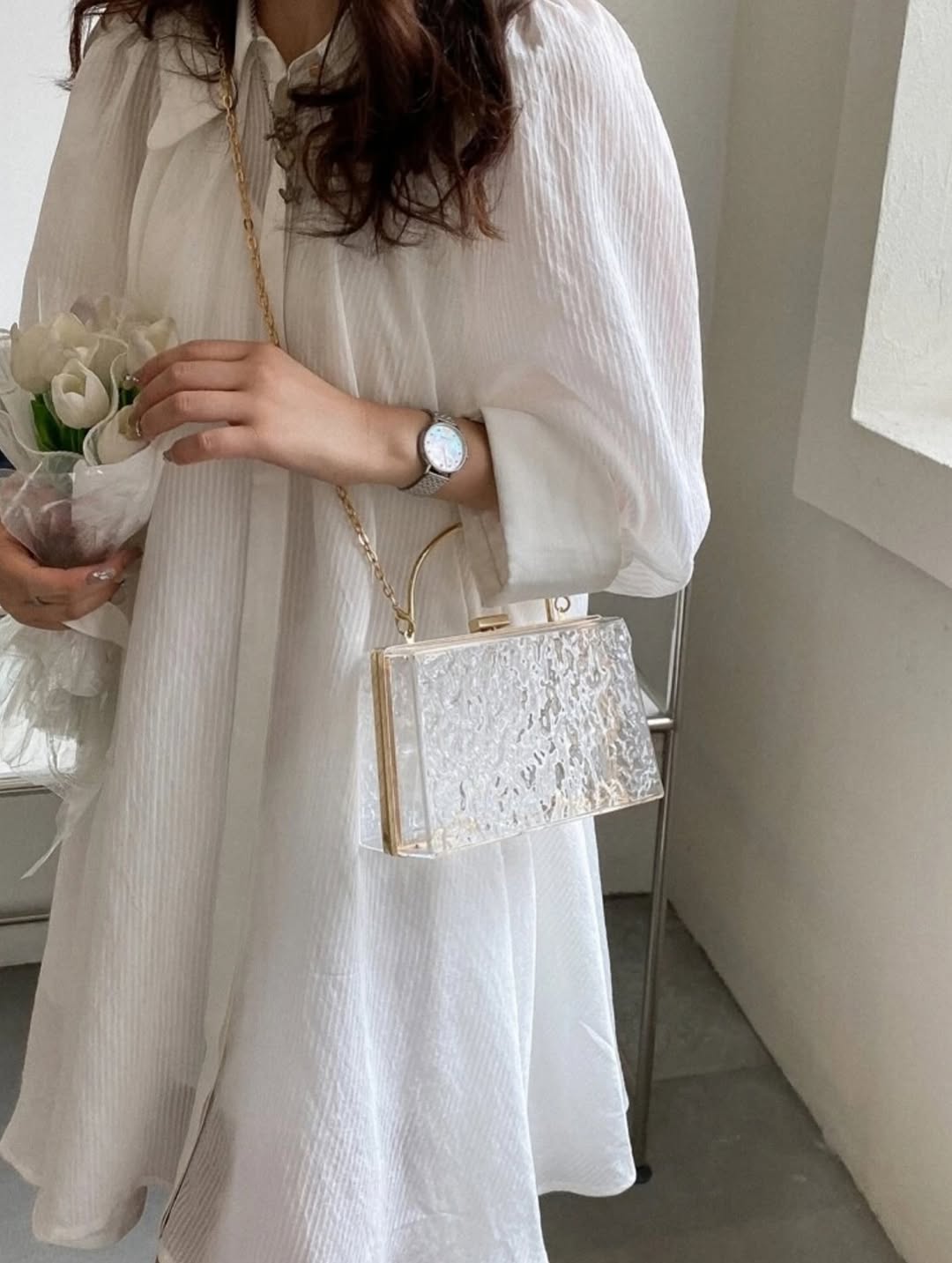 Glitter Crystal Crossbody Bag