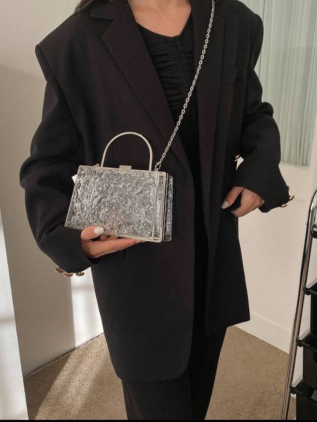 Glitter Crystal Crossbody Bag