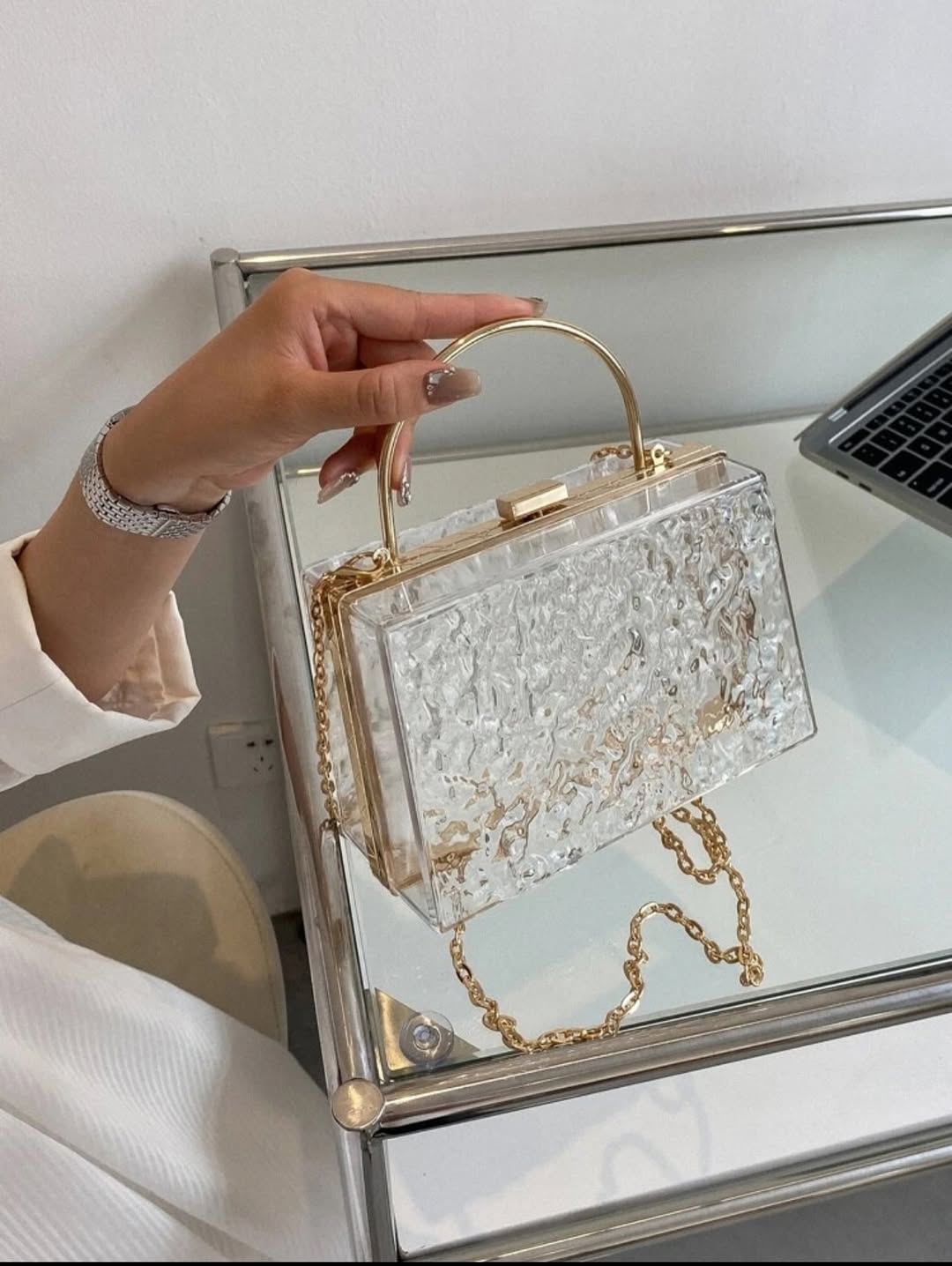 Glitter Crystal Crossbody Bag