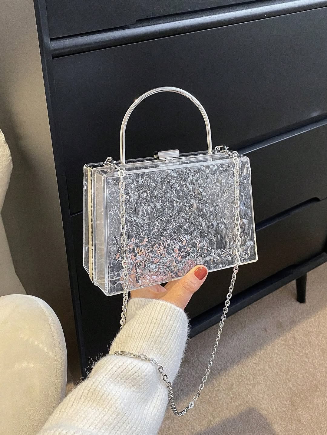 Glitter Crystal Crossbody Bag