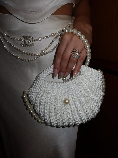 Pearl Woven Handbag
