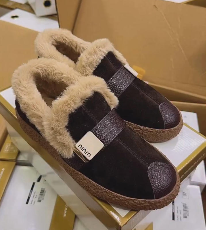 Heavyweight Fleece-Lined Winter Shoes For Women