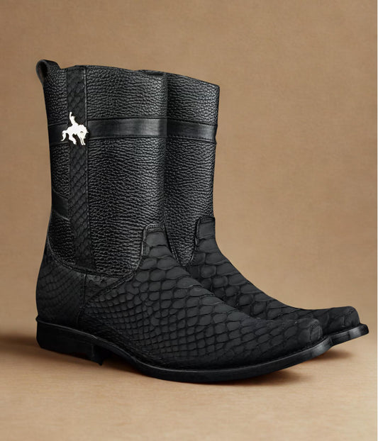 🔥Hot Sale 49% Off🔥Obsidian Men's Python Zipper Raspberry Boots