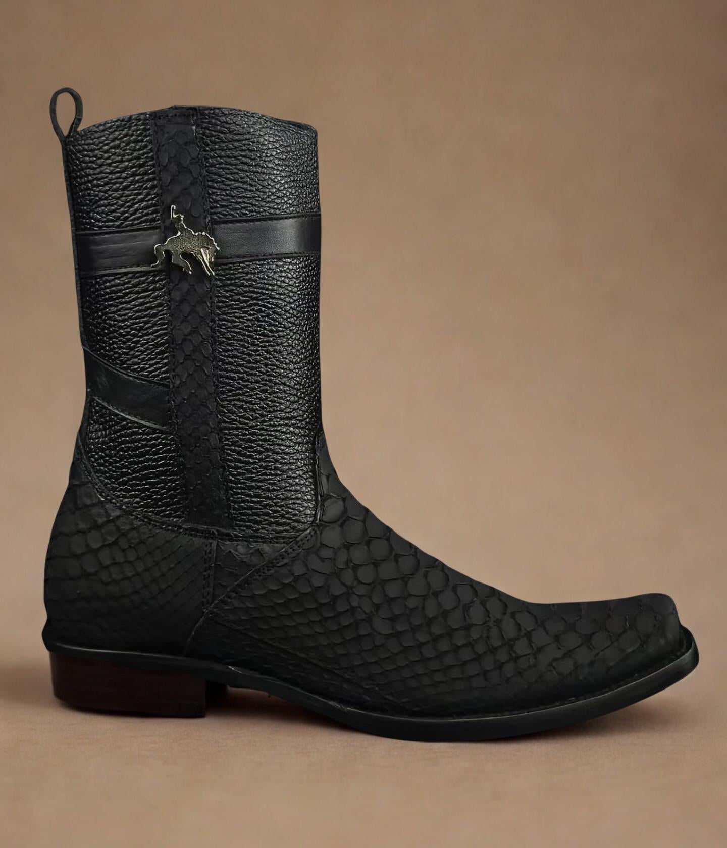 🔥Hot Sale 49% Off🔥Obsidian Men's Python Zipper Raspberry Boots