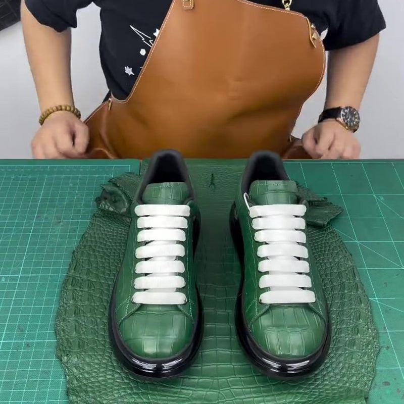 Green Alligator Sneakers