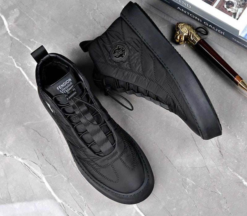 Men's Black High Snow Shoes