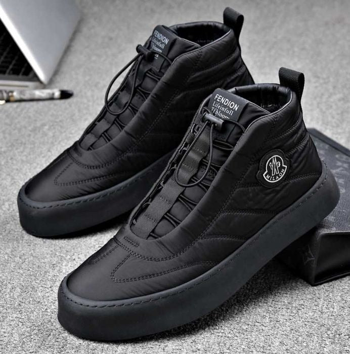 Men's Black High Snow Shoes