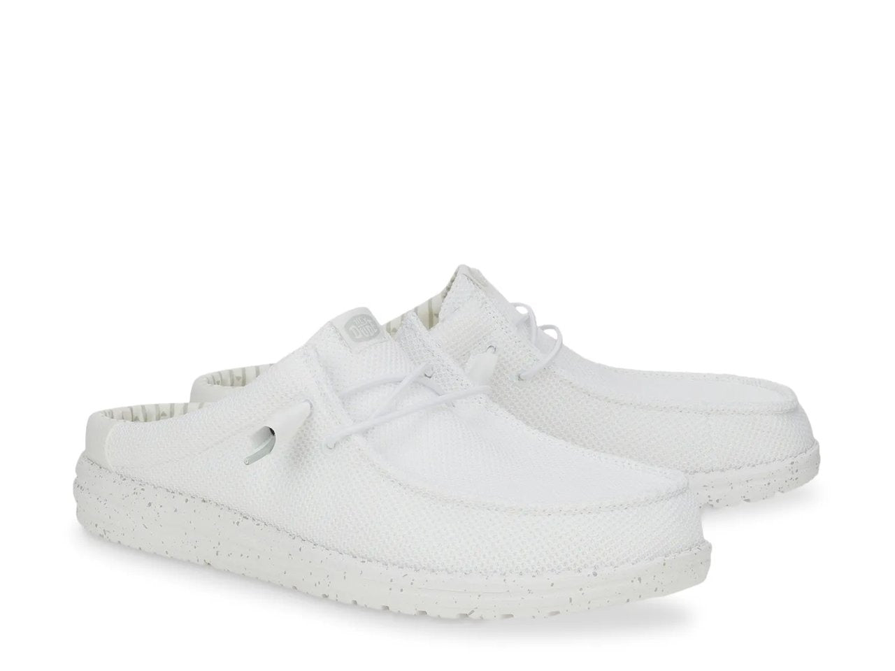 Wally Slip Stretch Sox White loafers