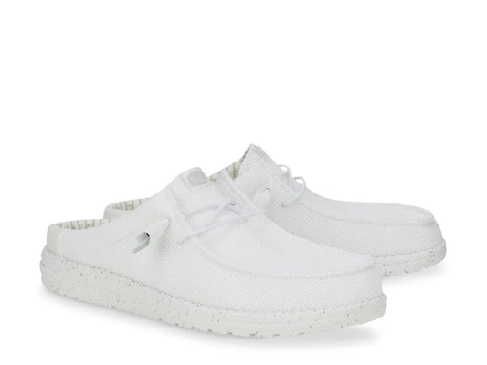 Wally Slip Stretch Sox White loafers