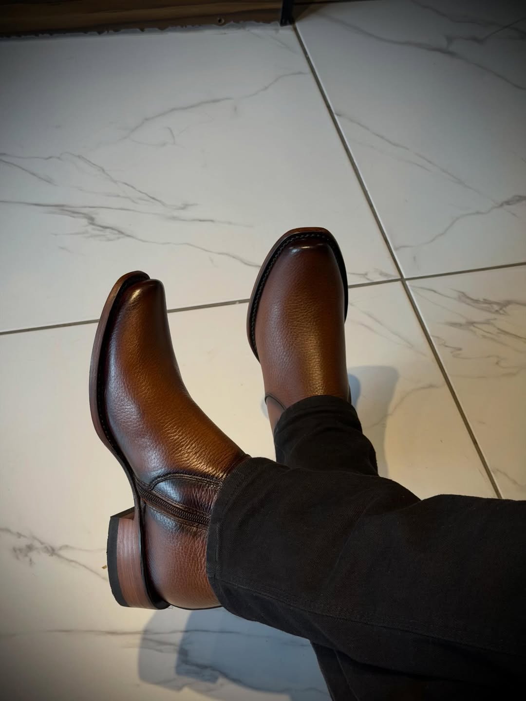 Handmade Buckskin Western Cowboy Boots