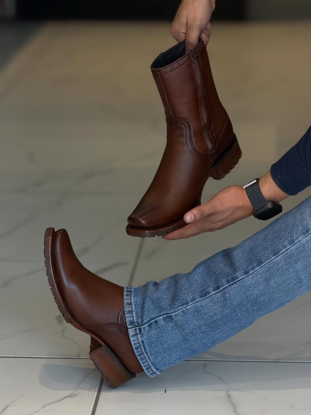 Men's Deerskin Boots