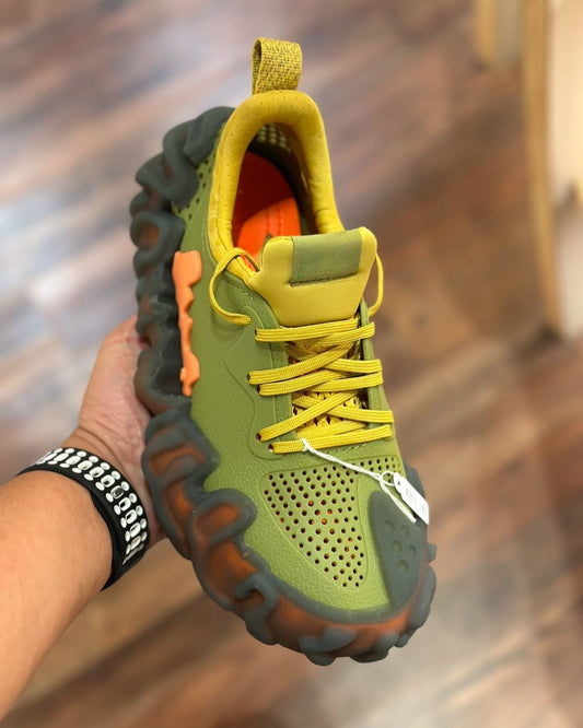 Trendy Breathable Fingerprint Lace-up Sneakers