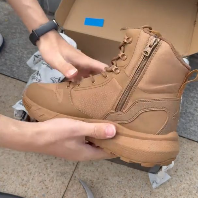 Men's Side-Zip Lace-Up Ankle Boots