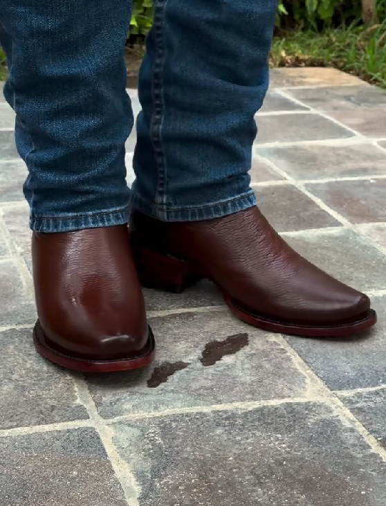 Men's Honey-colored Cowhide Boots
