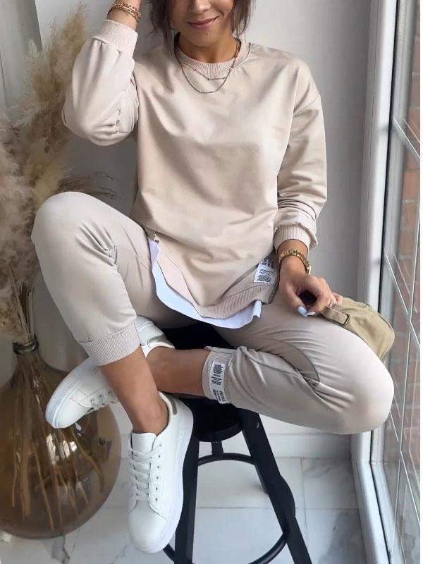 Women's Round Neck Classic Lounge Set