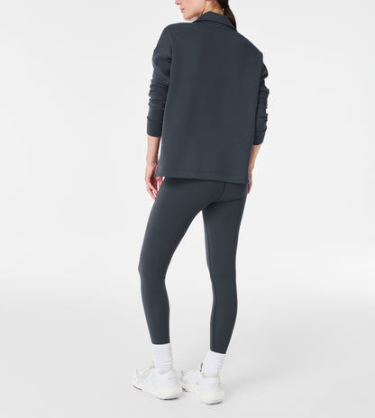 Women's Oversized Half Zip Two-piece Set